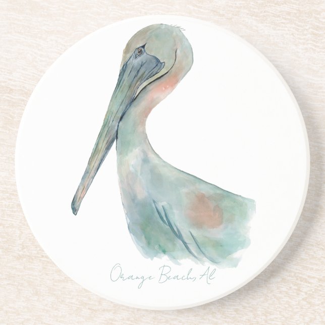 Posavasos Watercolor Pelican (Frente)