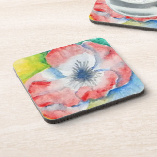 Posavasos Watercolor Sweetpea Flor Art