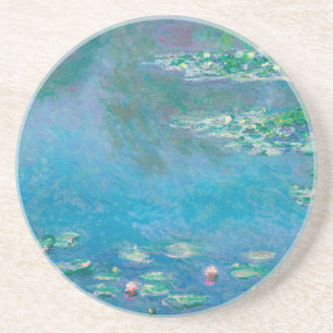 Posavasos Waterlilies por la pintura Bella Artes de Claude M