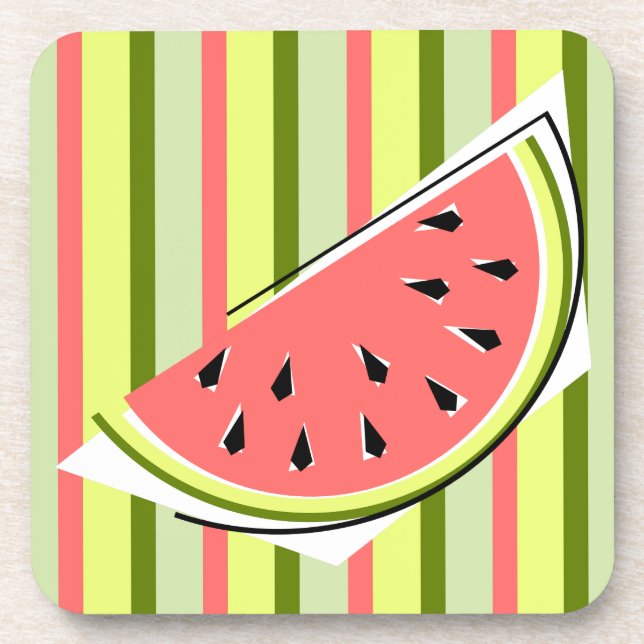Posavasos Watermelon Slice Stripe Classic (Frente)
