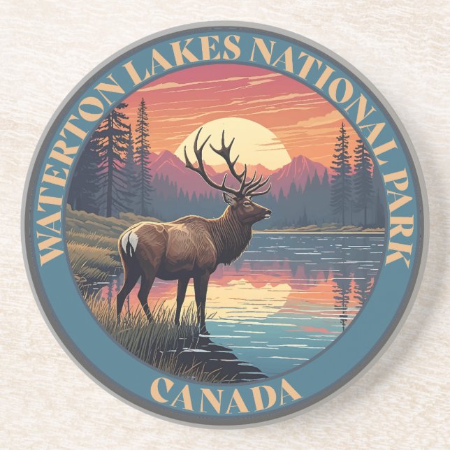 Posavasos Waterton Lakes National Park of Canada (Frente)