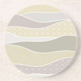 Posavasos Wave curvada verde cálida rosa amarillo amarillo c