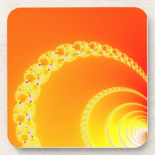 Posavasos Waves de sonido arte fractal