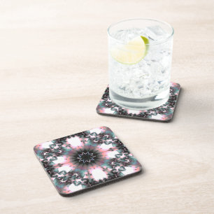 Posavasos Web gótica congelada de araña de invierno