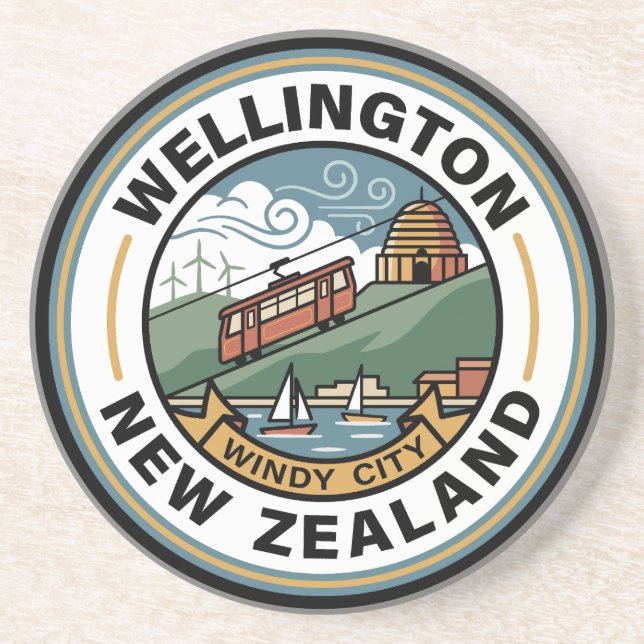 Posavasos Wellington New Zealand (Frente)