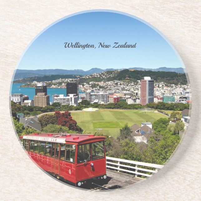 Posavasos Wellington, Nueva Zelanda (Frente)