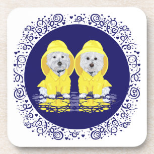Posavasos West Highland White Terriers Lluvia