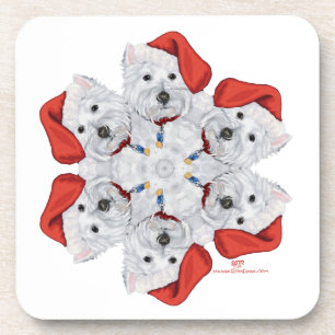 Posavasos Westie Copo de Nieve