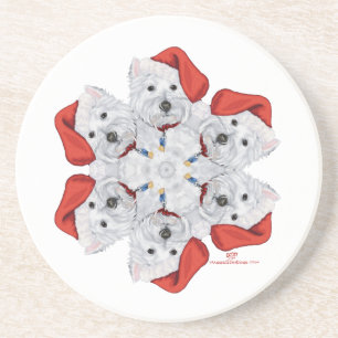 Posavasos Westie Copo de Nieve