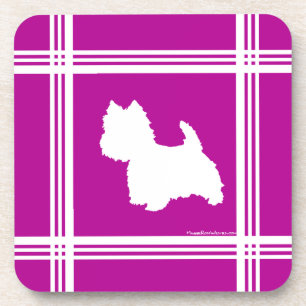 Posavasos Westie Silhouette
