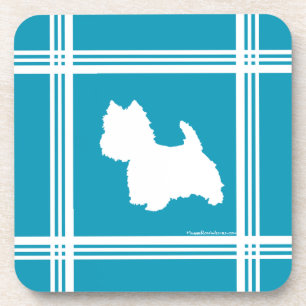 Posavasos Westies turquesa