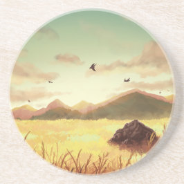 Posavasos Wheat fields at sunrise