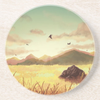 Posavasos Wheat fields at sunrise