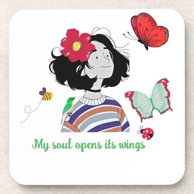 Posavasos Where Spring Meets Me (Frente)