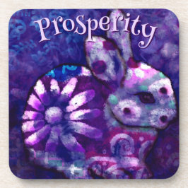 Posavasos Whimsical Floral Bunny Rabbit Personalized