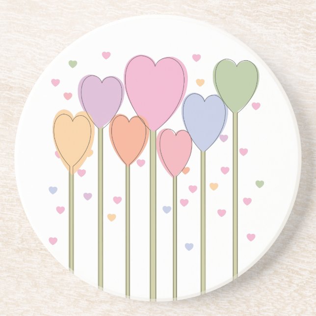 Posavasos Whimsical Heart Lollipops (Frente)