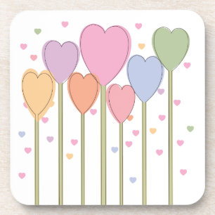 Posavasos Whimsical Heart Lollipops