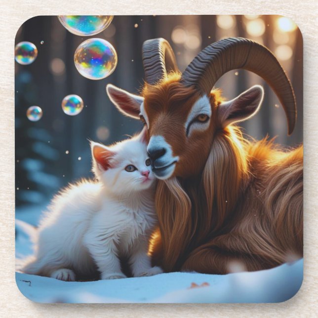 Posavasos Whiskers y Hooves (Frente)