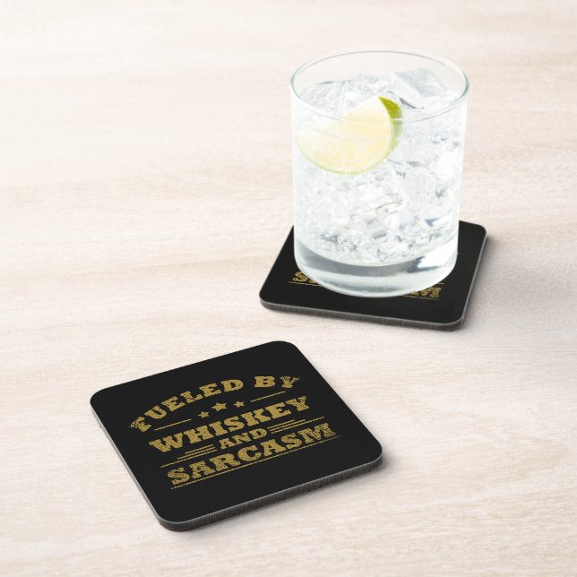 Posavasos Whiskey cita graciosos dichos de alcohol (Lado Derecho)