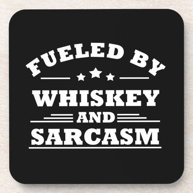 Posavasos Whiskey cita graciosos dichos de alcohol (Frente)