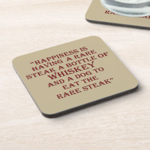 Posavasos Whiskey cita graciosos dichos de bebida