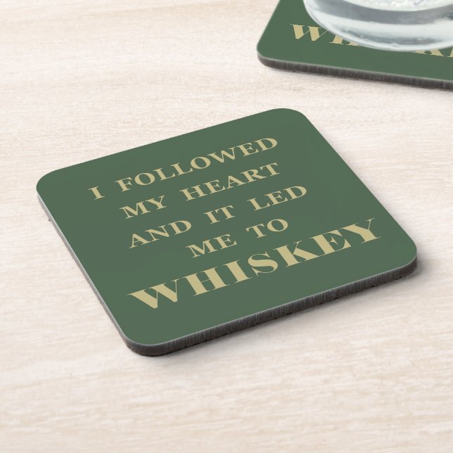 Posavasos Whiskey cita graciosos dichos de bebida (Lado Izquierdo)