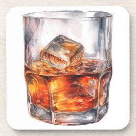 POSAVASOS WHISKEY DE COLOR ACUÁTICO EN LAS ROCAS