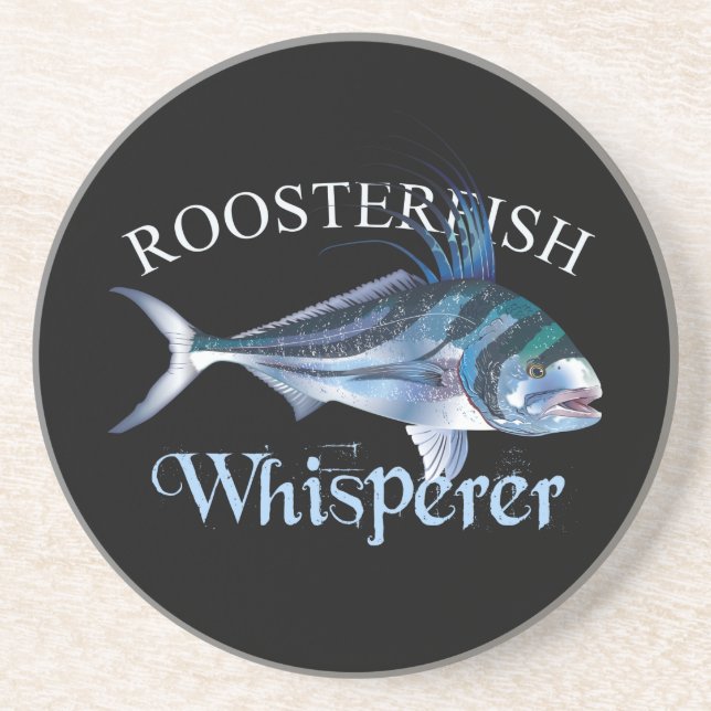 Posavasos Whisperer de Roosterfish de color oscuro (Frente)