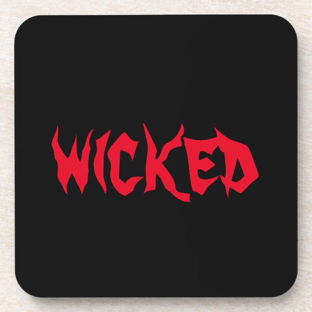 Posavasos Wicked Hard Plastic Coaster (Frente)