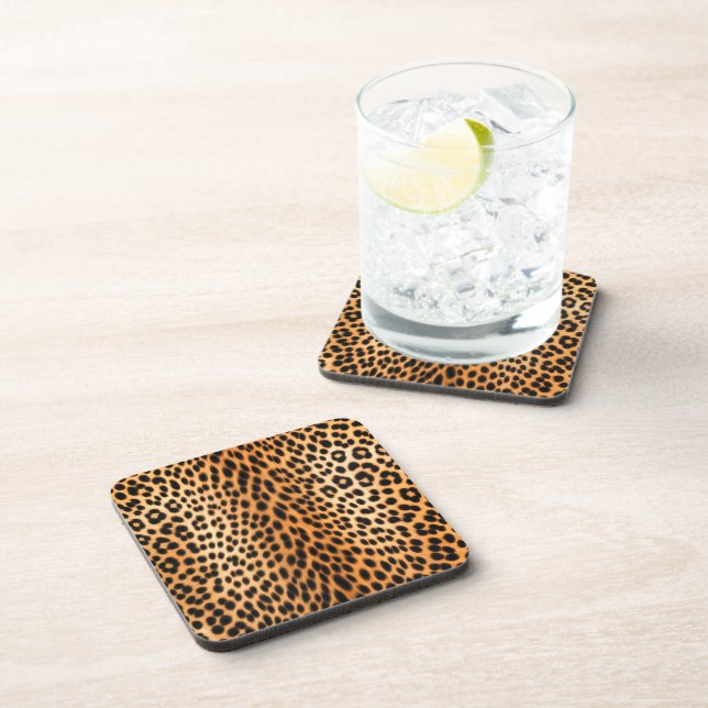 Posavasos Wild Leopard Energy – Bold Animal Print Fashion (Lado Derecho)