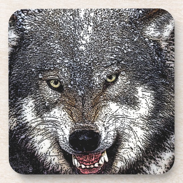 Posavasos Wild Wolf (Frente)
