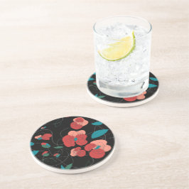 Posavasos Wildflower Wonderland | Patrón de flores estilizad