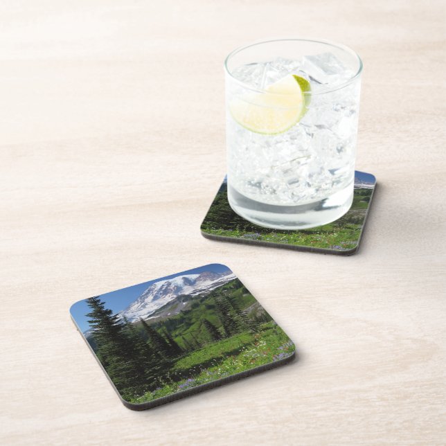 Posavasos Wildflowers en el Monte Rainier (Lado Derecho)