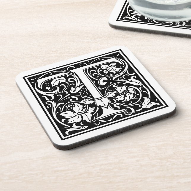 Posavasos William Morris Alphabet "T" (Lado Izquierdo)