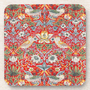 Posavasos William Morris Crimson Strawberry Thief Coasters
