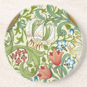 Posavasos William Morris Fine Garden Lily Wallpaper