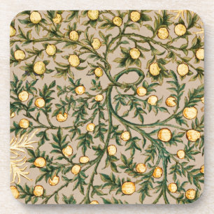 Posavasos William Morris Floral Fruta Jardín Flor Clásico
