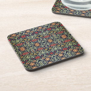 Posavasos William Morris Flores Foliage Rojo amarillo verde