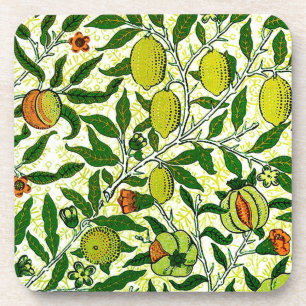 Posavasos William Morris Fruta exótica, amarillo limón