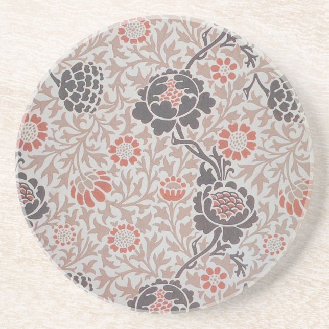 Posavasos William Morris Grafton Diseño de Arte Botánico (Frente)