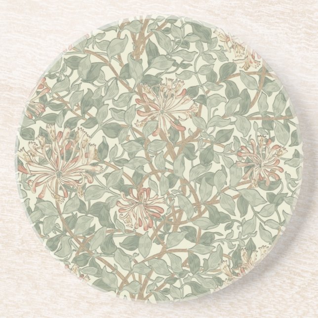 Posavasos William Morris Honeysuckle Flower Wallpaper (Frente)