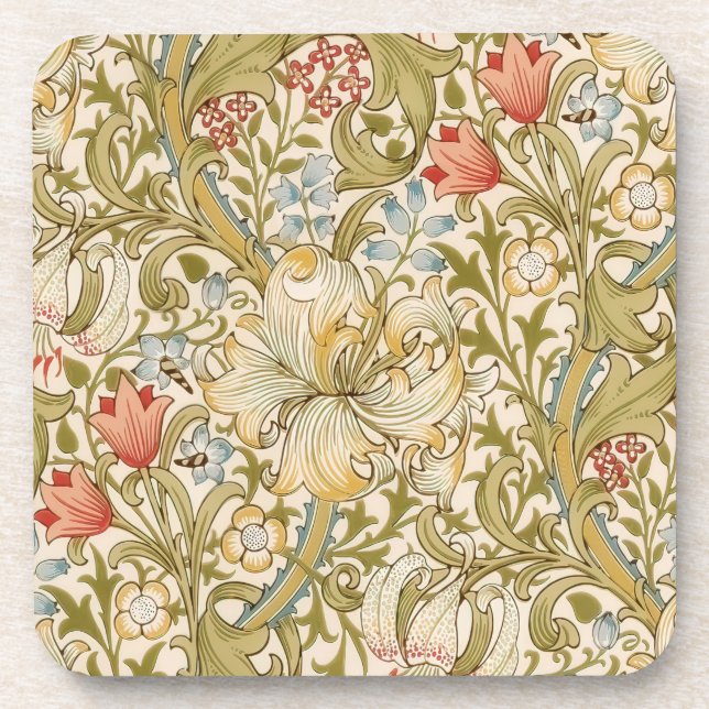 Posavasos William Morris Lily Art Nouveau (Frente)