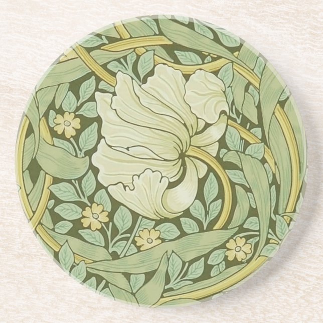 Posavasos William Morris Pimpernel Floral Blue Wallpaper (Frente)