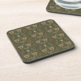 Posavasos William Morris sobre la montaña de bebidas de miel