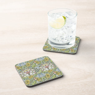 Posavasos William Morris Vintage Myrtle Verde Rosa Floral