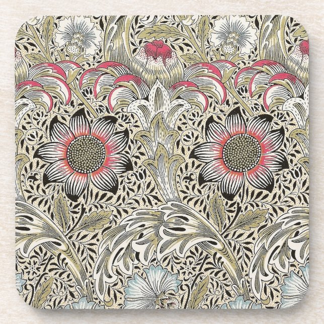 Posavasos william morris wallpaper corncóctel floral (Frente)
