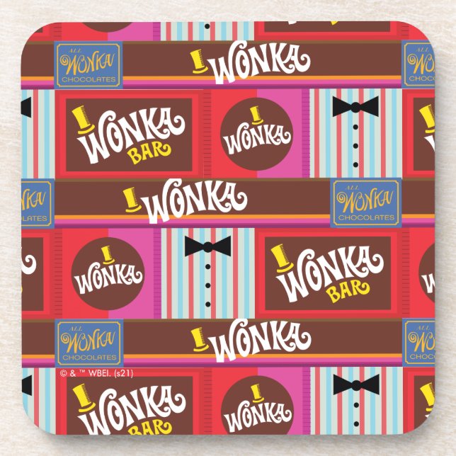Posavasos Willy Wonka Candy Pattern (Frente)