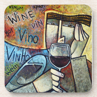 Posavasos Wine Art Marble Coaster Cubist Sommelier Drink Coa