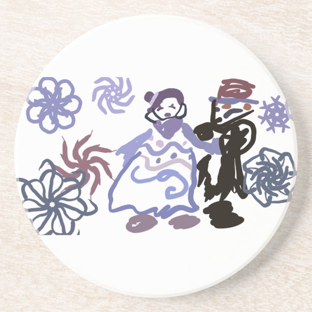 Posavasos Winter wedding  (Frente)