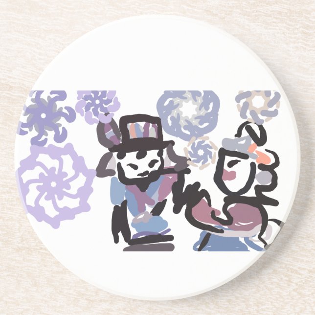 Posavasos Winterland love (Frente)